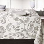 Mantel Cuadrado 180X180 Cm Floral Beige