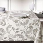 Mantel Rectangular 180X250 Cm Floral Beige