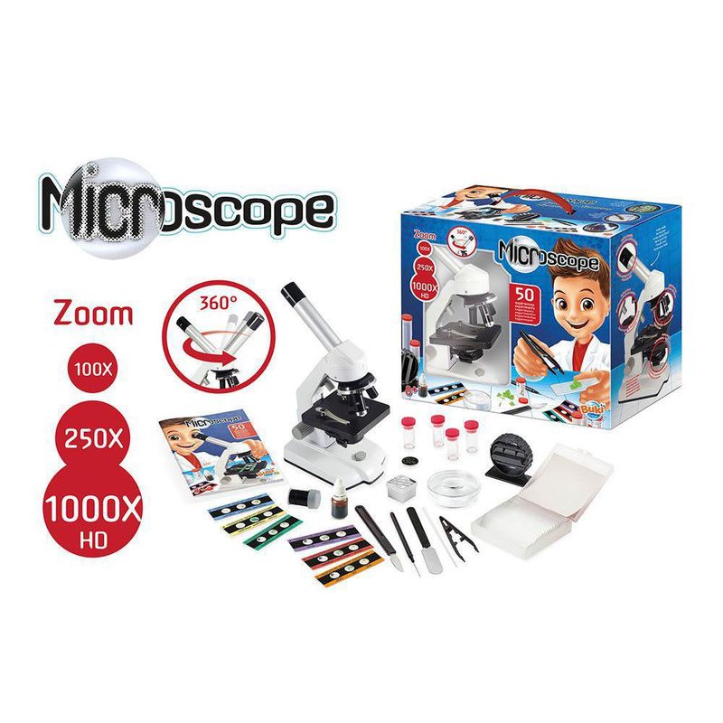 Microscopio Metálico V2 50 Experimentos - Buki