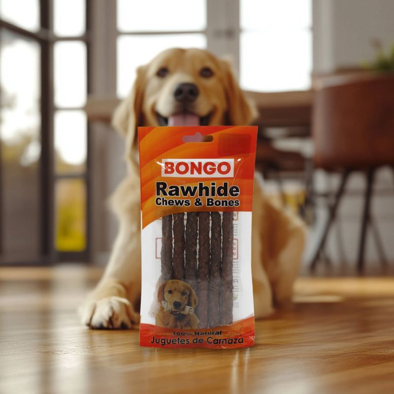 Juguete de Carnaza en Sticks Sabor Carne 6 Pzas.