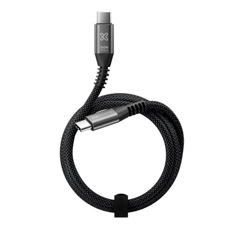 Cable PowerGo Alta Velocidad 4K 240W USB-C a USB-C 1.8 M