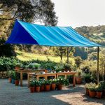 Lona de Polietileno Reversible Azul de 8 x 10 Pies