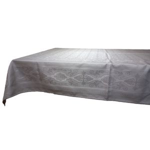 Mantel Rectangular 180c320Cm Estilo Argento Gris