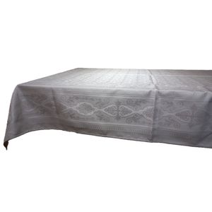 Mantel Rectangular 180x250 Cm Estilo Argento Gris