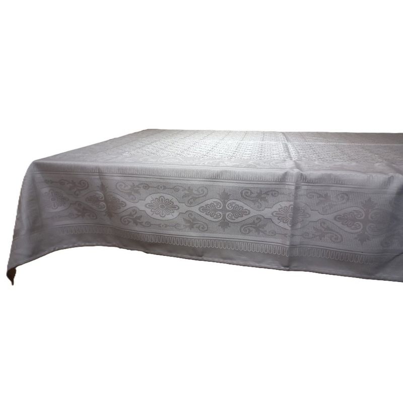 Mantel Rectangular 180x250 Cm Estilo Argento Gris