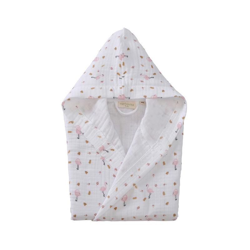 Bata de Baño Infantil con Capucha Conejos 4-6 Años