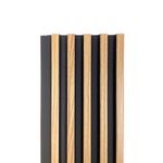 Panel Decorativo Imitación Madera y Negro