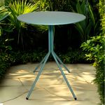 Mesa Sandy Redonda Acero Verde 60 Cm