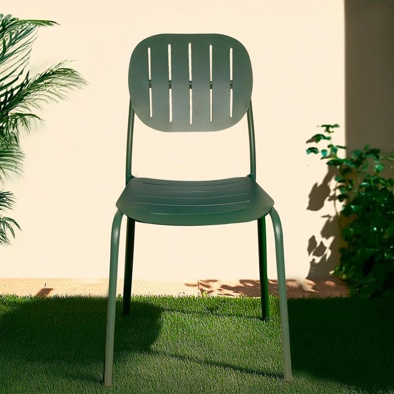 Silla Bolonia Gris Acero 48.5X58X85 Cm