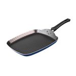 Comal Rectangular Antiadherente Azul