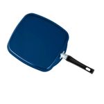 Comal Rectangular Antiadherente Azul