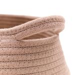 Canasta Decorativa Beige Olive con Asa 27 x 23 Cm