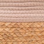 Canasta Decorativa Beige Olive con Asa 27 x 23 Cm