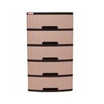 Gavetero Vanity 5 Niveles Café-Beige