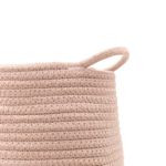 Canasta Decorativa Deco Dune Beige con Asa 24x30x50 Cm