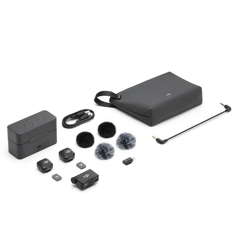 Set 2 DJI Mic Mini Transmitter + Receptor y Case