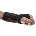 Muñequera Wilson para Túnel Carpiano con Soporte para Mano Izquierda Color Negro