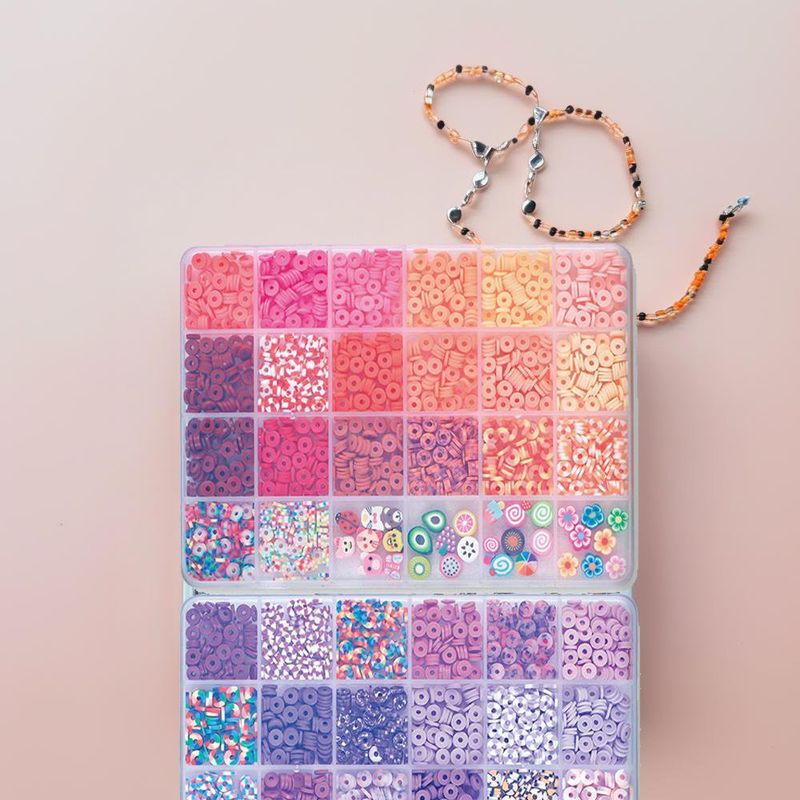 Set de Cuentas Mix Lila para Manualidades