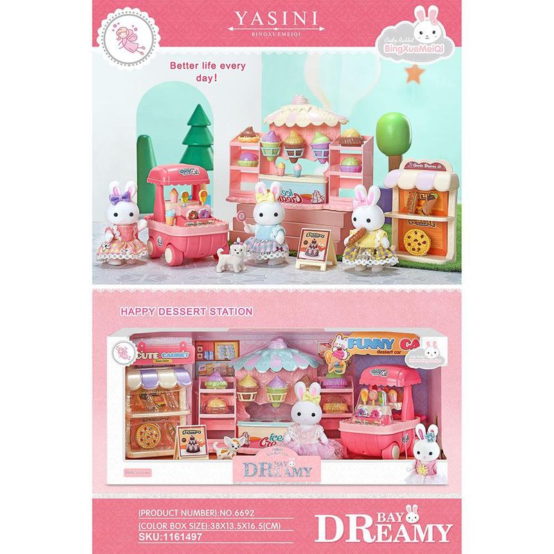 Play Set Conejos Tiendas