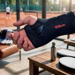 Muñequera Wilson para Túnel Carpiano con Soporte para Mano Derecha Color Negro