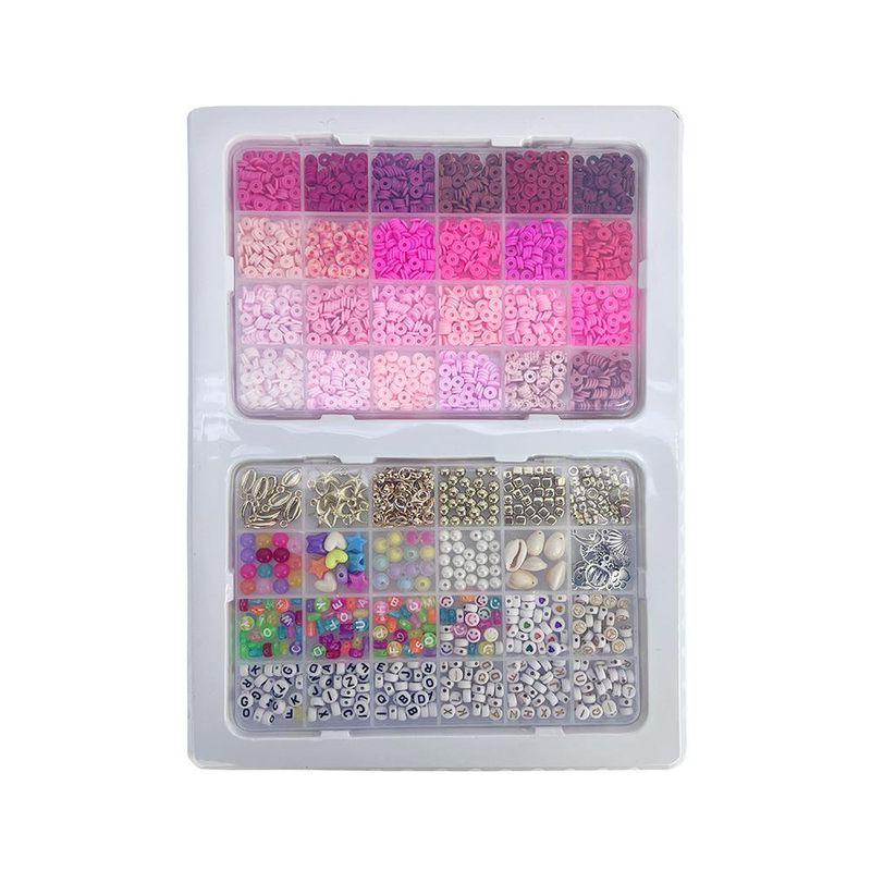 Set de Cuentas Mix Rosado para Manualidades