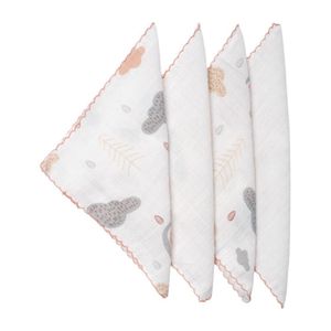 Set de Pañuelos de Muselina Verde