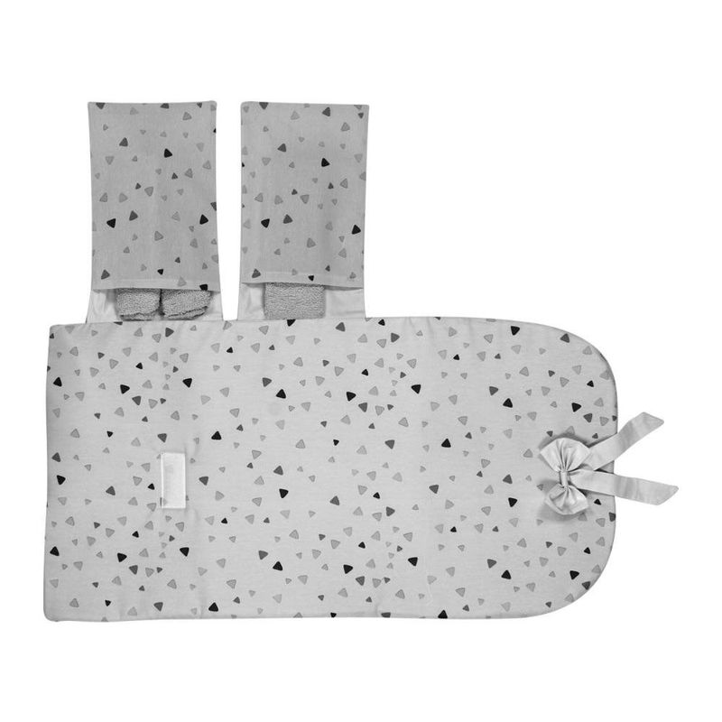 Manta para Cambiar con Diseño de Puntos Gris