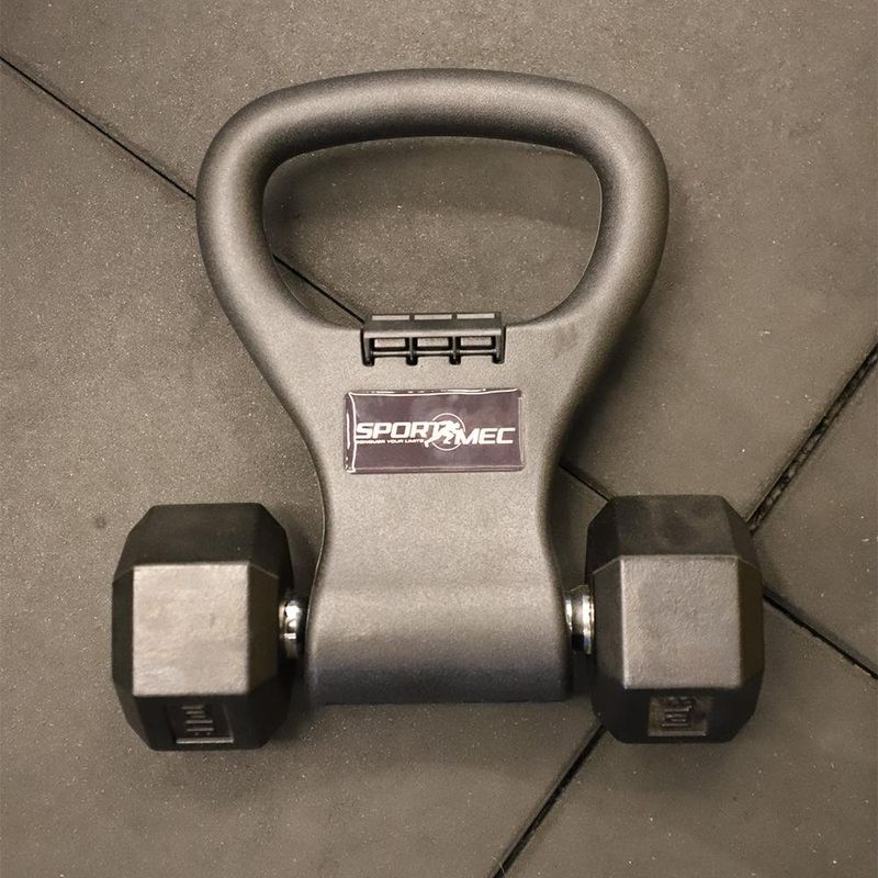 Agarre Ajustable para Mancuerna Tipo Kettlebell Color Negro