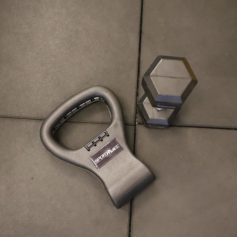 Agarre Ajustable para Mancuerna Tipo Kettlebell Color Negro
