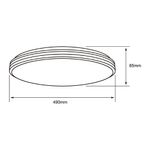 Plafón LED Ajustable Gris 36 W