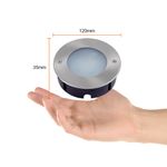 Lámpara de Piso LED Empotrable Exterior  9 W Luz Cálida
