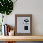 Marco de Fotos Resina Texturizada Café