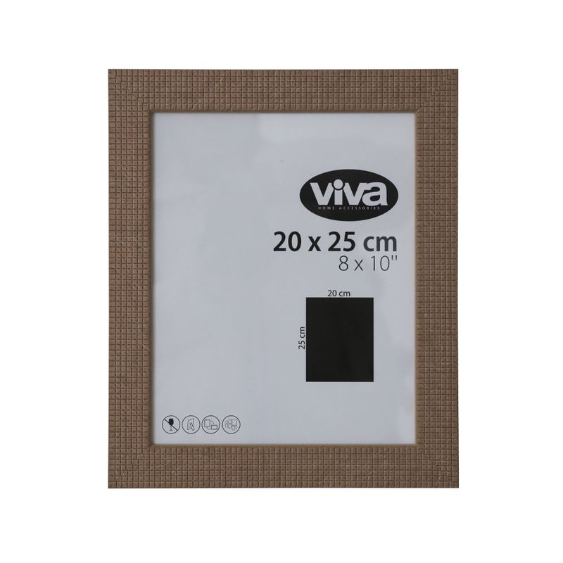 Marco de Fotos Resina Texturizada Café