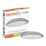 Plafón LED Ajustable Gris 24 W