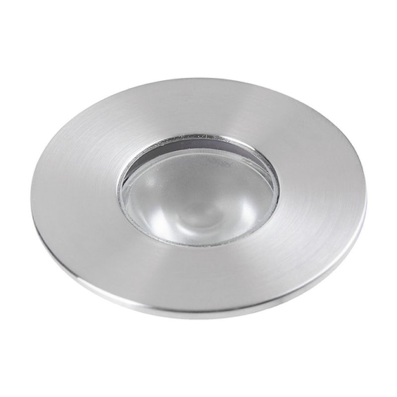 Lámpara Empotrable de Piso LED Satinada 2 W Luz Cálida