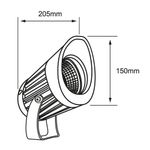 Reflector LED para Camino de 30 W Luz Cálida