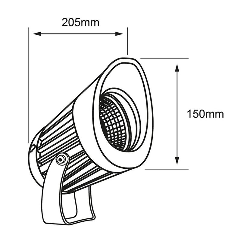 Reflector LED para Camino de 30 W Luz Cálida