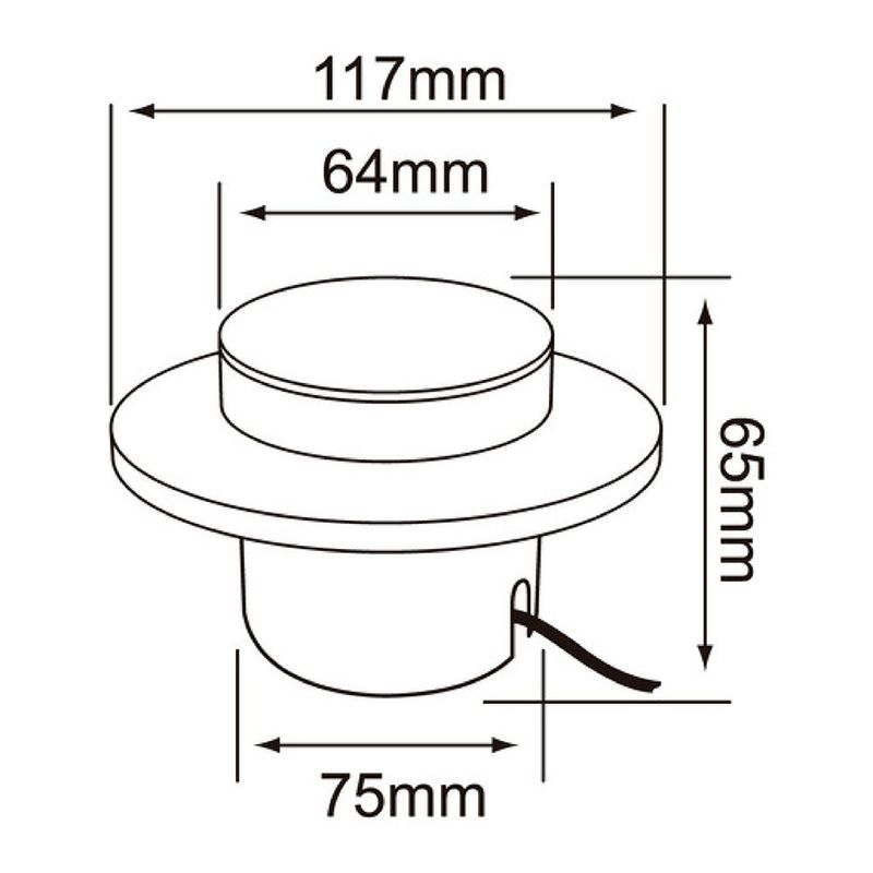 Lámpara de Exterior LED para Sobreponer Luz Cálida 6 W