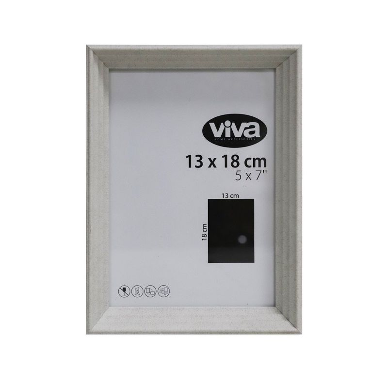 Marco Fotos Diseño Relieve Escalonado Gris