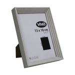 Marco Fotos Diseño Relieve Escalonado Gris