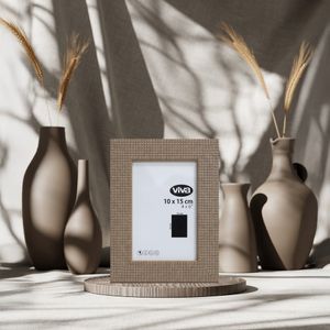 Marco de Fotos Resina Texturizada Café