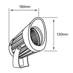 Reflector LED para Camino de 20 W Luz Cálida