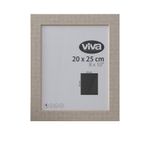 Marco de Fotos Resina Texturizada Beige 30x25 Cm