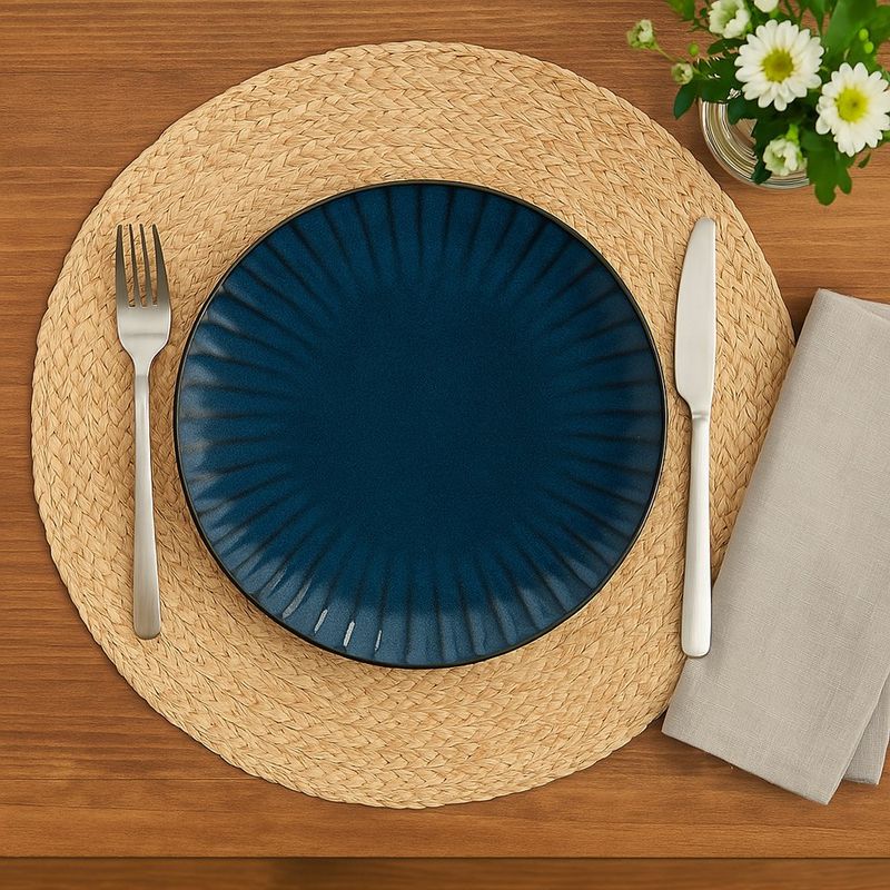 Plato para Cena Azul Tornasol