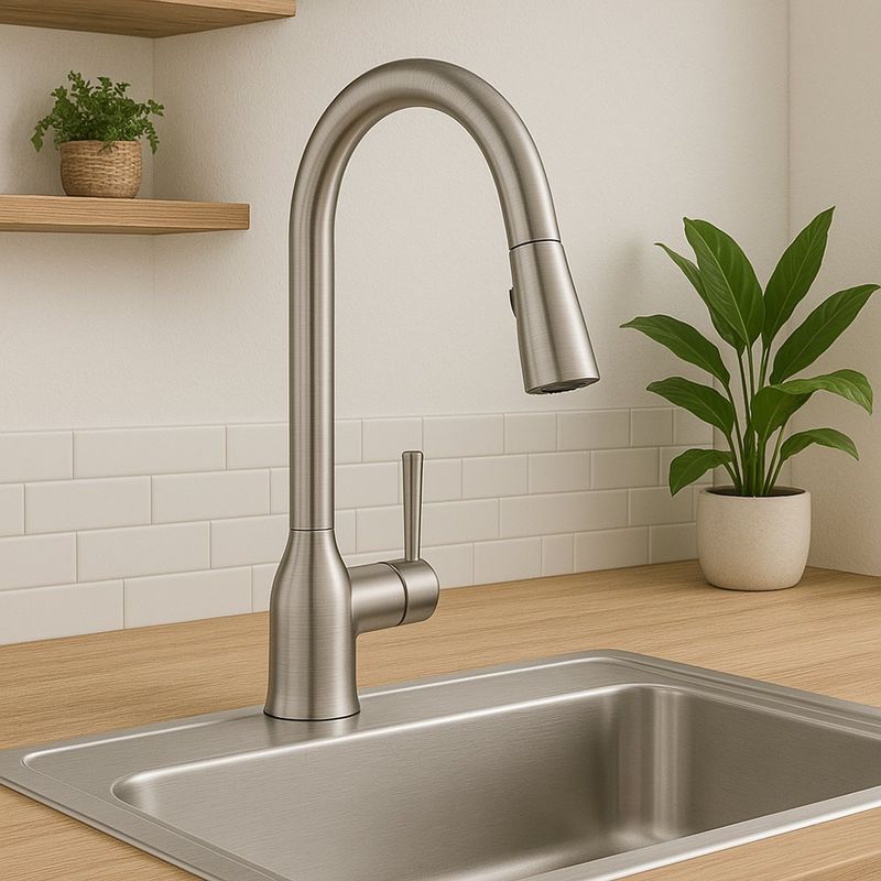 Grifería de Latón Adler Cuello Largo para Cocina