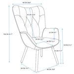 Silla de Descanso Kas Gris 68x73x106 Cm - Zmobili