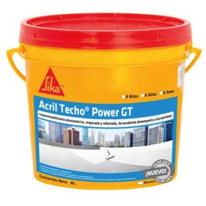 Impermeabilizante Acril Techo Power GT Gris 4 L