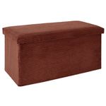 Banca Plegable Tapizada Pana Terracota