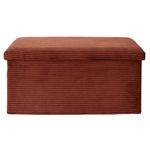 Banca Plegable Tapizada Pana Terracota