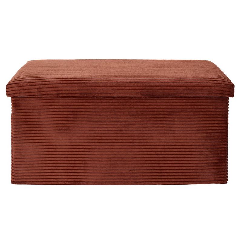 Banca Plegable Tapizada Pana Terracota